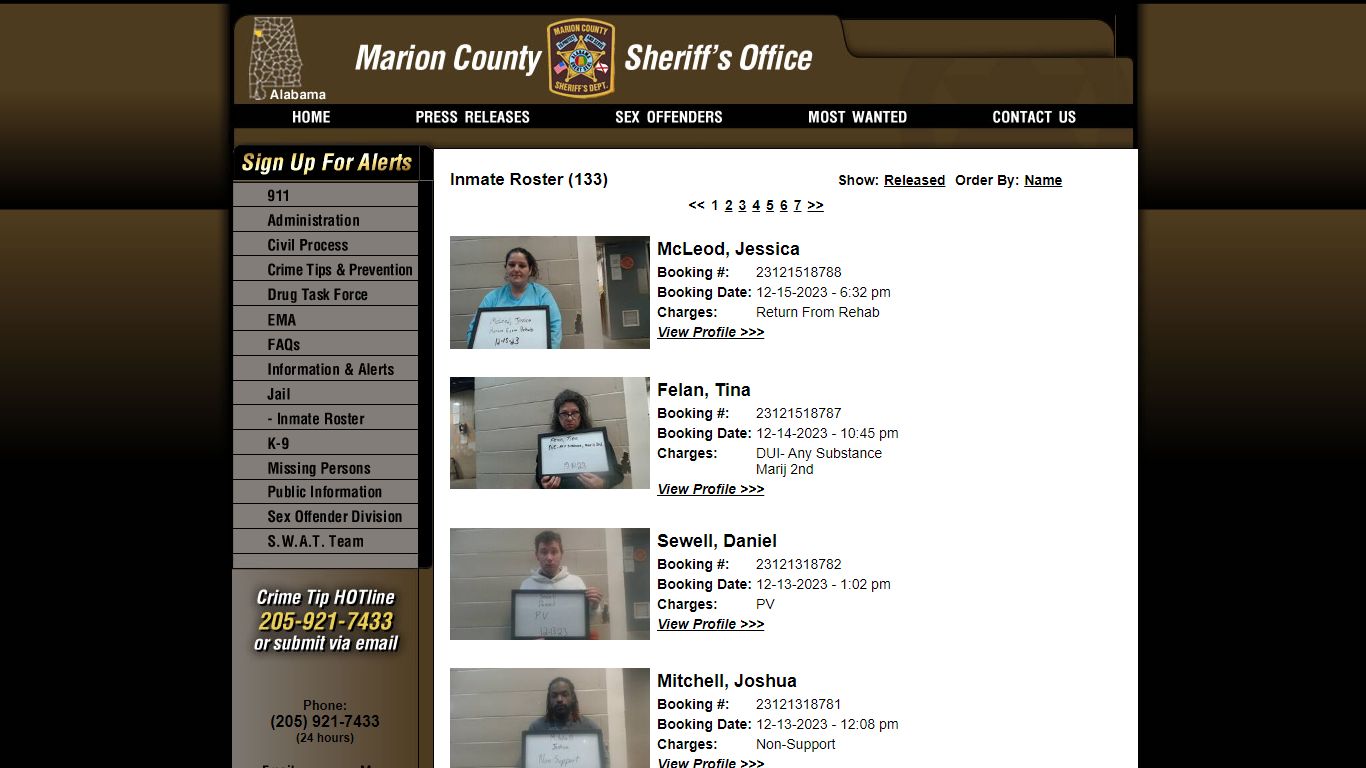 Inmate Roster - Current Inmates Booking Date Descending - Marion County ...